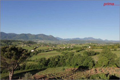 Elettrodotto Sant Angelo dei Lombardi _ vista da area Uffici e Scuole _ PRIMA