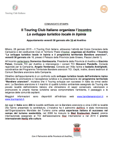 Lo sviluppo turistico locale in Iprinia _ Touring Club Italiano _ bandiere arancioni