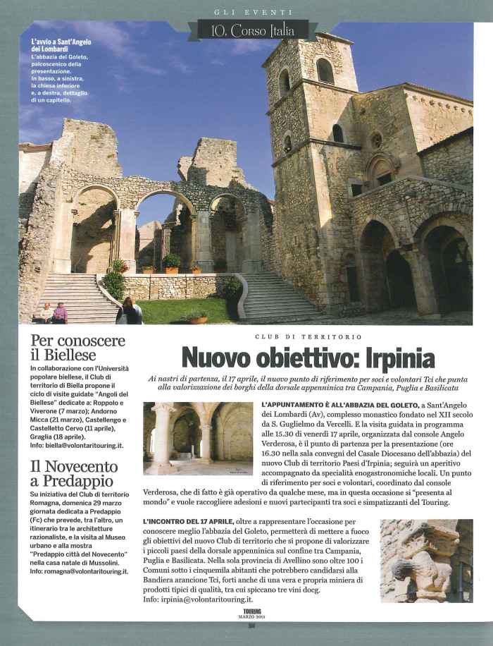 Touring marzo 2015 _ Goleto _ paesi d'irpinia