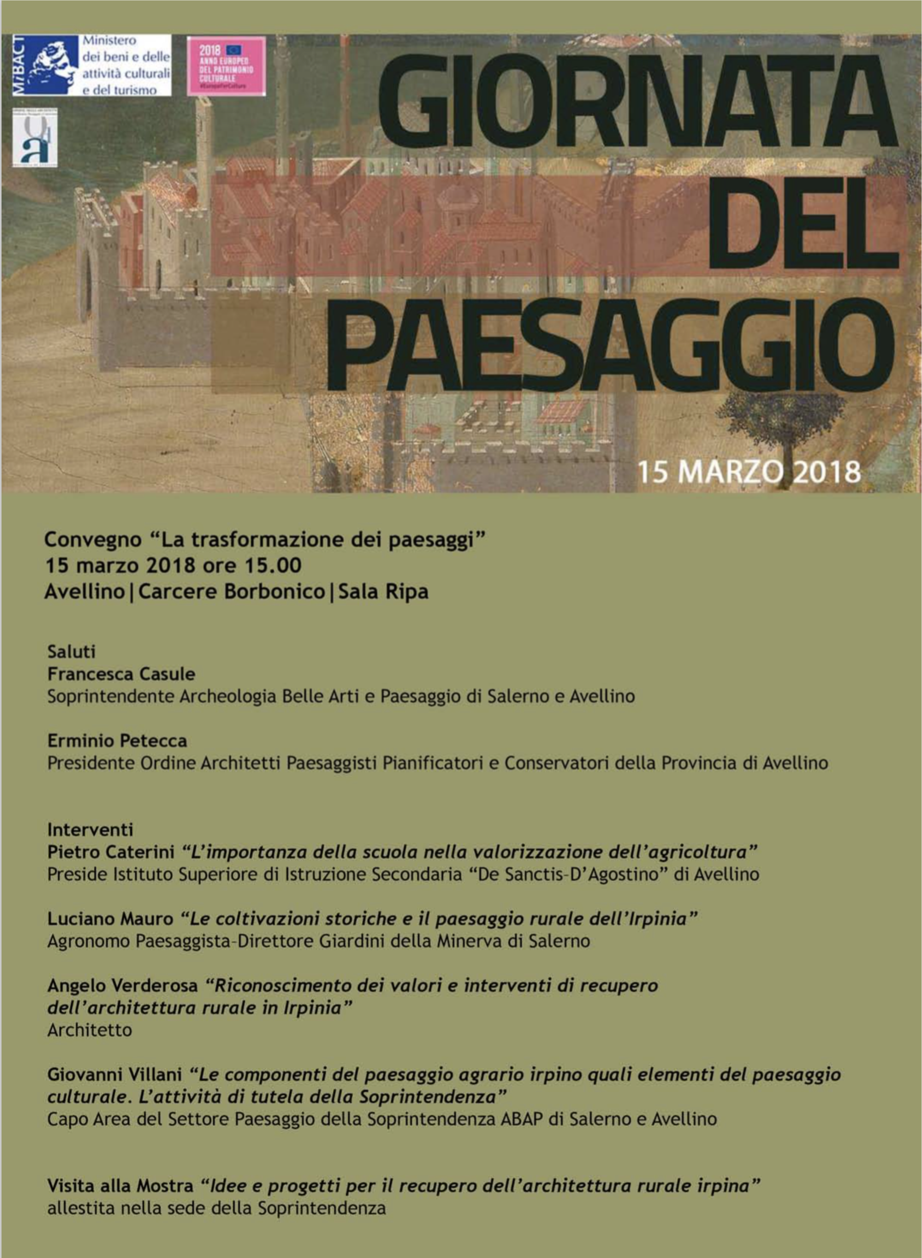 paesaggio soprintendenza 2018